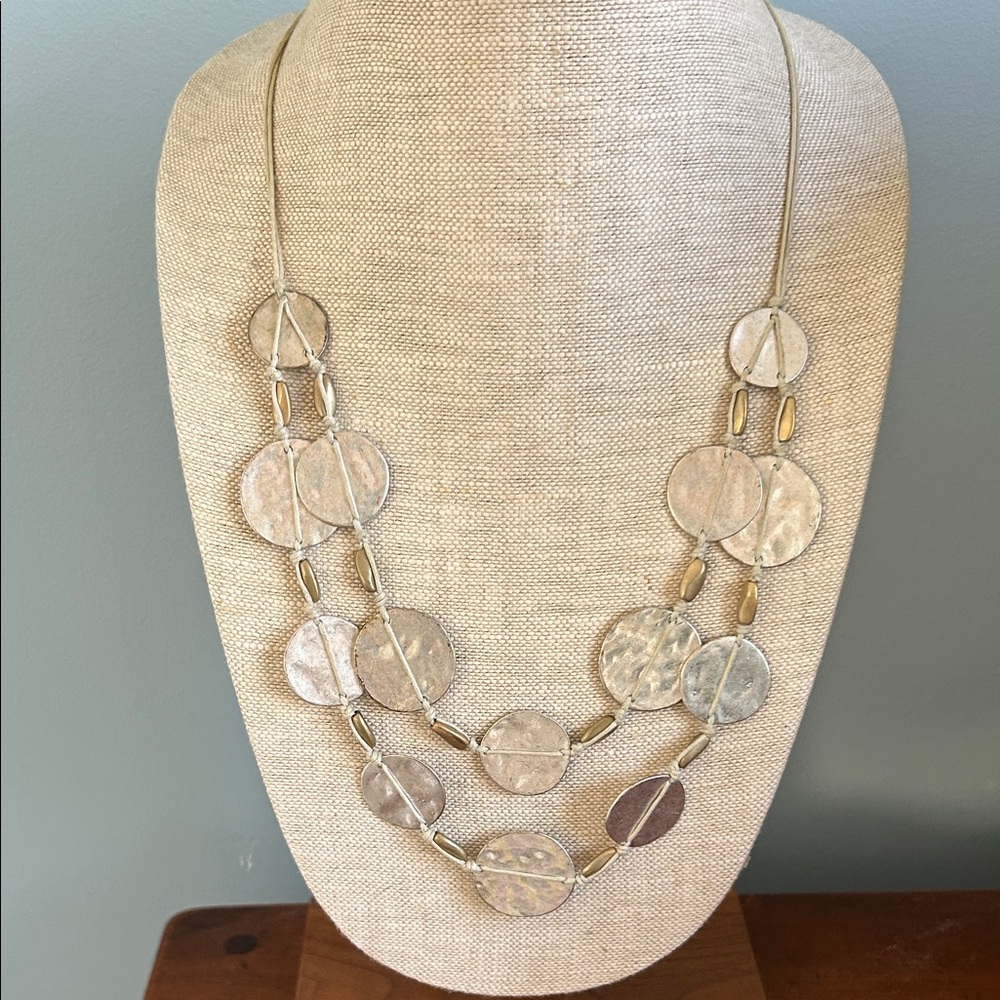 Jjill Gold and Silver Layered Necklace